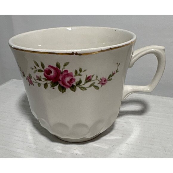 Vintage Ridgway Dainty Rose Fine Bone China Cup & Saucer Set 1 Cup 2 Saucers - Picture 11 of 13